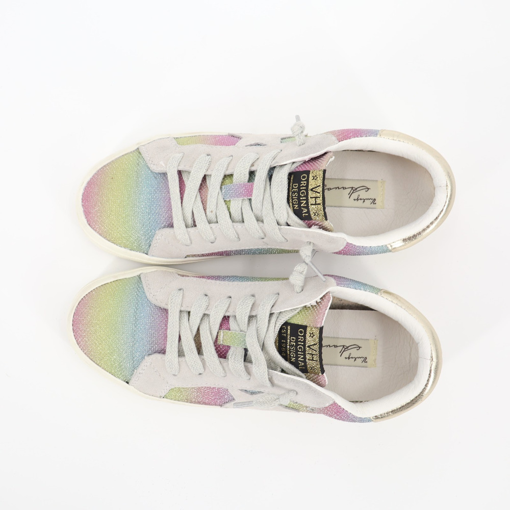 Vintage Havana Women's Sparkle Pastel Rainbow Sneakers Sz 7 - Picture 8 of 10